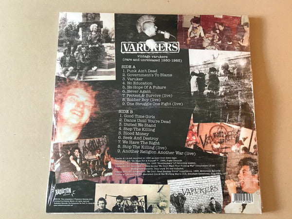 Varukers, The : Vintage Varukers - Rare And Unreleased - 1980 - 1985 (LP,Compilation,Reissue)