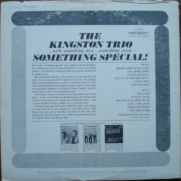 Kingston Trio : Something Special (LP,Album,Mono)