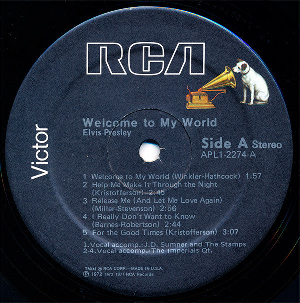 Elvis Presley : Welcome To My World (LP,Stereo)