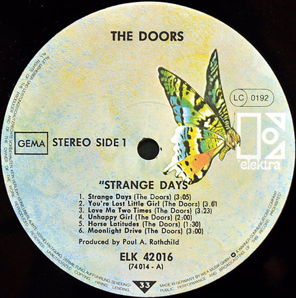 Doors, The : Strange Days (LP,Album,Reissue)