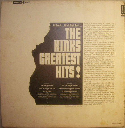 Kinks, The : The Kinks Greatest Hits! (LP,Stereo,Compilation)