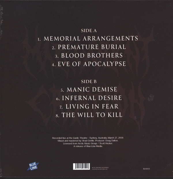 Malevolent Creation : Australian Onslaught (LP,Album)