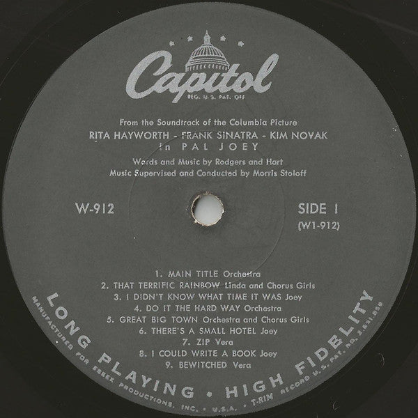Rita Hayworth, Frank Sinatra, Kim Novak (2) : Pal Joey (LP,Album,Mono)