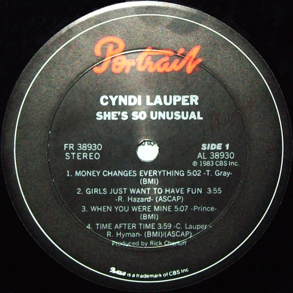 Cyndi Lauper : She's So Unusual (LP,Album,Stereo)