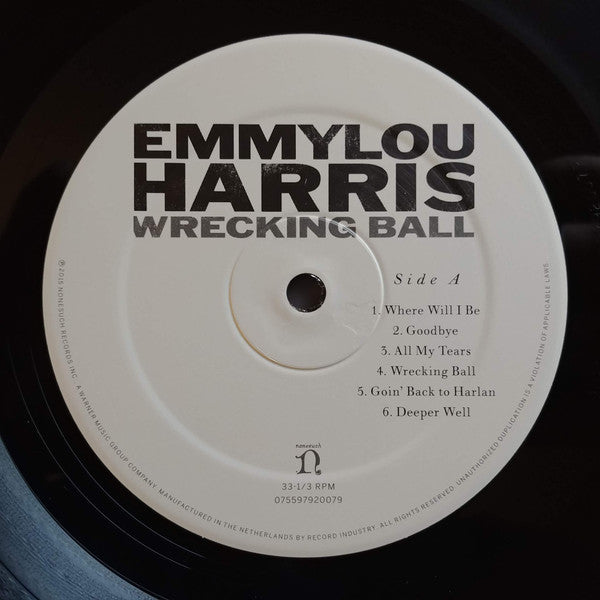 Emmylou Harris : Wrecking Ball (LP,Reissue)