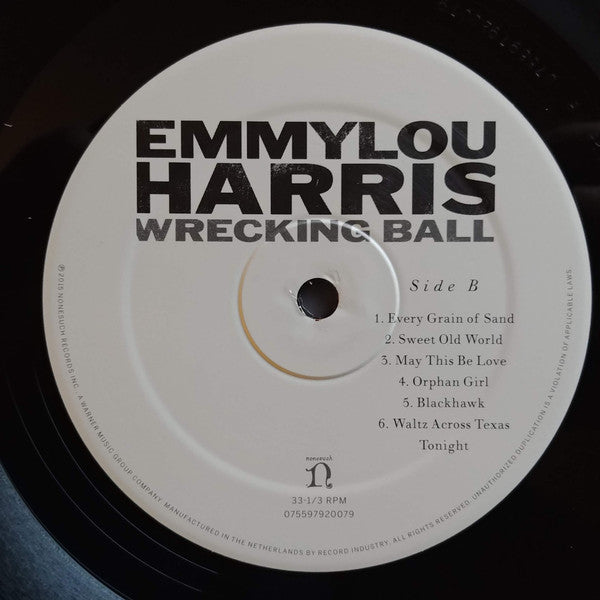 Emmylou Harris : Wrecking Ball (LP,Reissue)