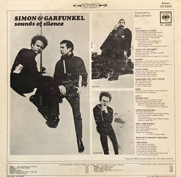 Simon & Garfunkel : Sounds Of Silence (LP,Album,Stereo)