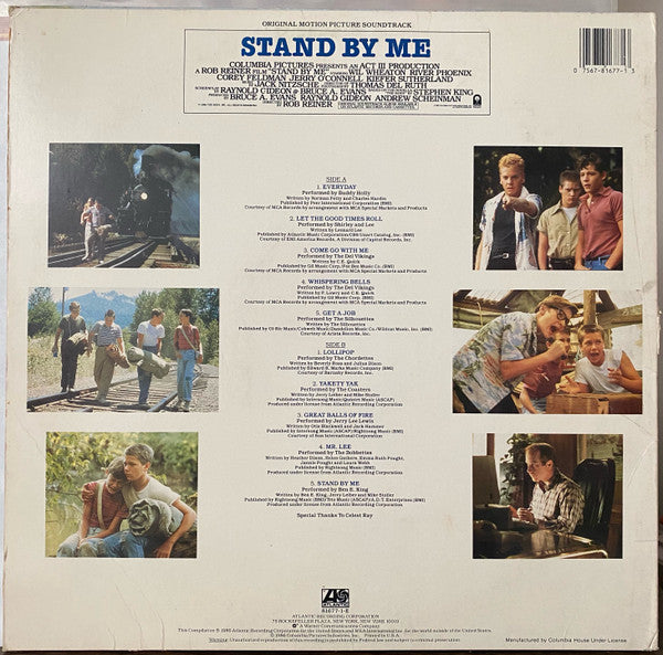 Various : Stand By Me (Original Motion Picture Soundtrack) (LP,Compilation,Club Edition)
