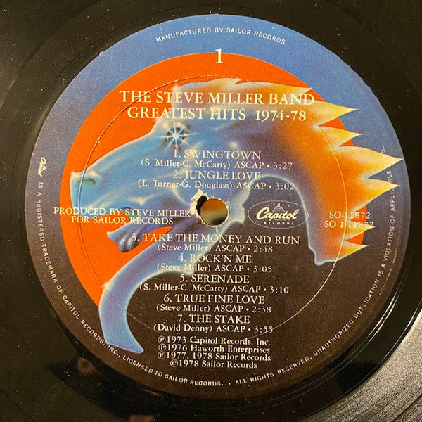 Steve Miller Band : Greatest Hits 1974-78 (LP,Compilation)