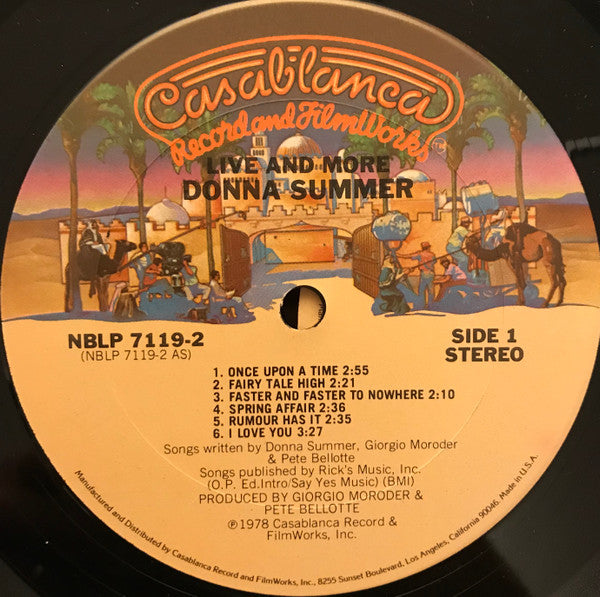 Donna Summer : Live And More (LP,Album)