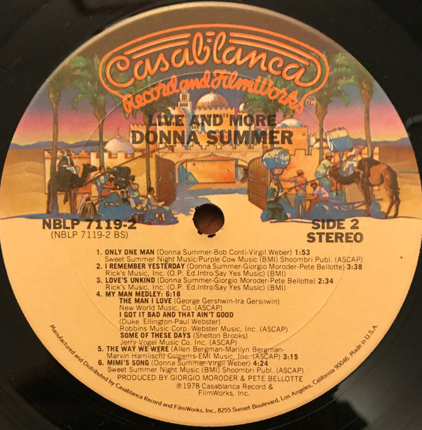 Donna Summer : Live And More (LP,Album)