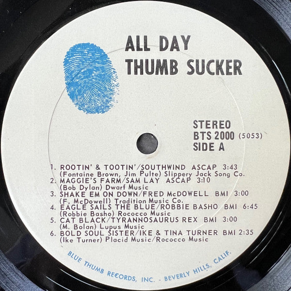 Various : All Day Thumb Sucker (LP,Sampler)