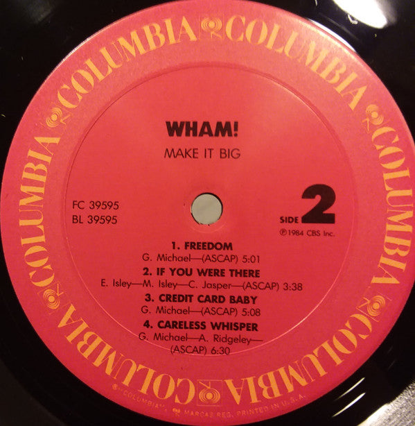 Wham! : Make It Big (LP,Album)