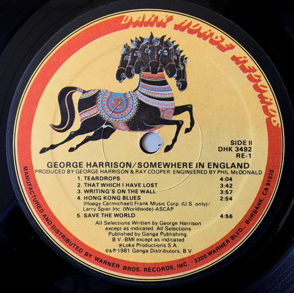 George Harrison : Somewhere In England (LP,Album)