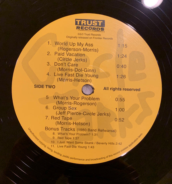 Circle Jerks : Group Sex (LP,Album,Deluxe Edition,Limited Edition,Reissue,Remastered)