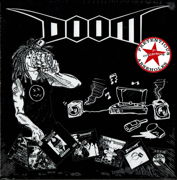 Doom (2) : Pretentious Arseholes 7 Inch Collection (7",45 RPM,Shape,Single Sided,Reissue)