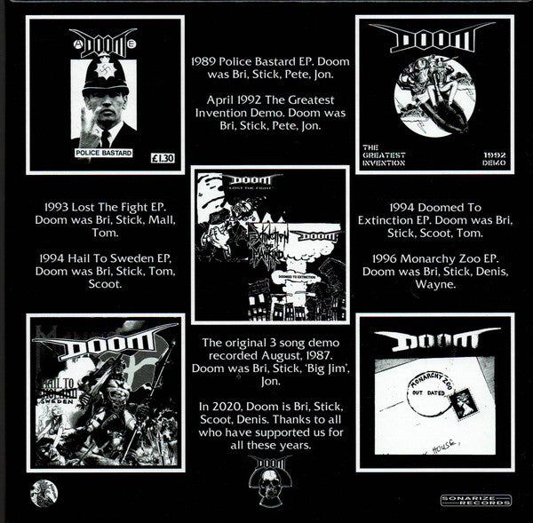 Doom (2) : Pretentious Arseholes 7 Inch Collection (7",45 RPM,Shape,Single Sided,Reissue)