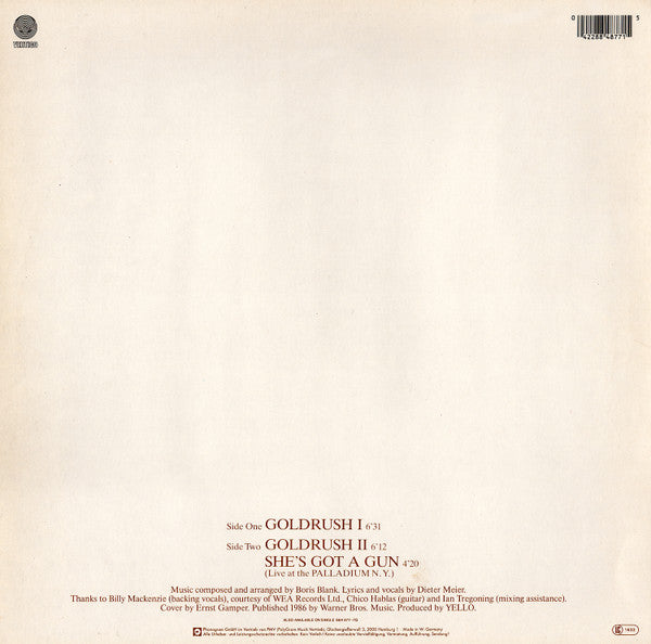 Yello : Goldrush (12",45 RPM,Maxi-Single)