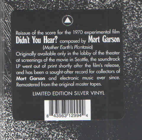 Mort Garson : Didn't You Hear? (LP,Album,Limited Edition,Reissue,Remastered,Stereo)