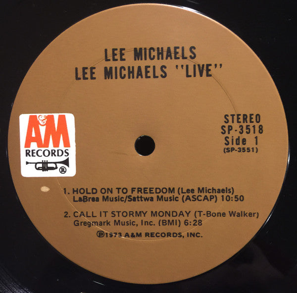 Lee Michaels : Live (LP,Album,Stereo)