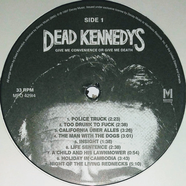Dead Kennedys : Give Me Convenience Or Give Me Death (LP,Compilation,Reissue,Remastered)