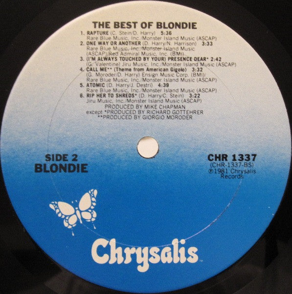 Blondie : The Best Of Blondie (LP,Compilation)