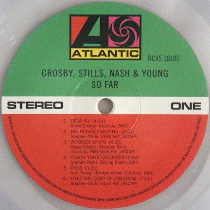 Crosby, Stills, Nash & Young : So Far (LP,Compilation,Limited Edition,Reissue,Repress)