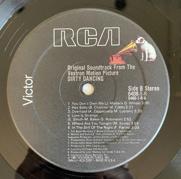 Various : Original Soundtrack From The Vestron Motion Picture - Dirty Dancing (LP,Album,Compilation)