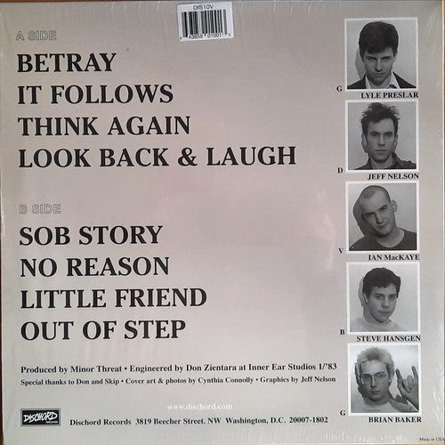 Minor Threat : Out Of Step (12",45 RPM,EP,Reissue,Remastered)