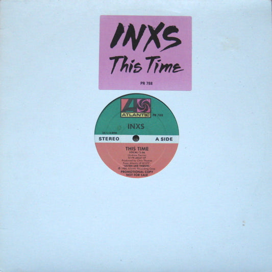 INXS : This Time (12",Promo,33 ⅓ RPM,Single)