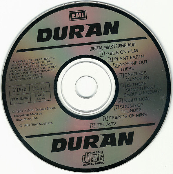 Duran Duran : Duran Duran (Album,Reissue,Stereo)