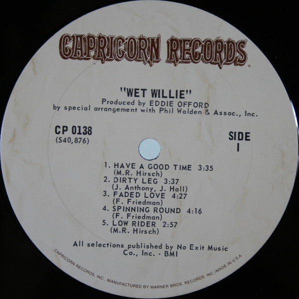 Wet Willie : Wet Willie (LP,Album,Reissue)