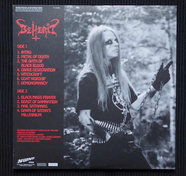 Beherit : The Oath Of Black Blood (LP,45 RPM,Album,Reissue)