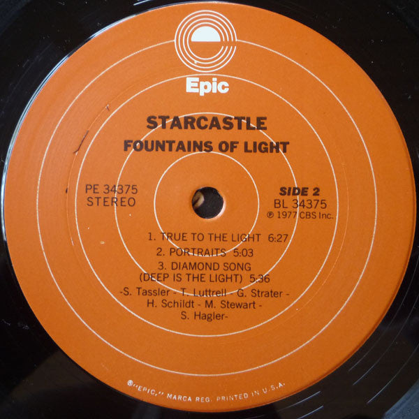 Starcastle : Fountains Of Light (LP,Album,Stereo)