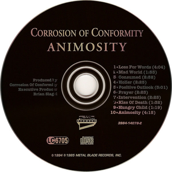 Corrosion Of Conformity : Animosity (Album,Repress)