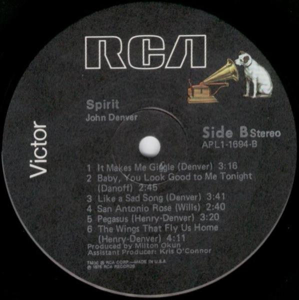 John Denver : Spirit (LP,Album)