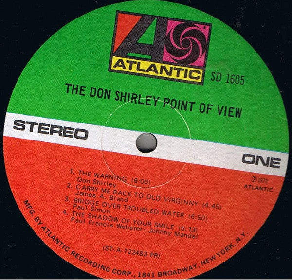 Don Shirley : The Don Shirley Point Of View (LP,Album)