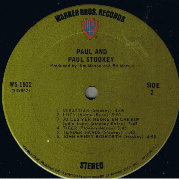 Noel Paul Stookey : Paul And (LP,Album,Stereo)