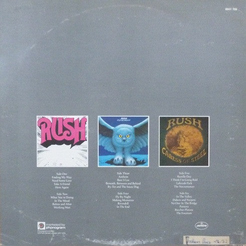 Rush : Archives (LP,Compilation)