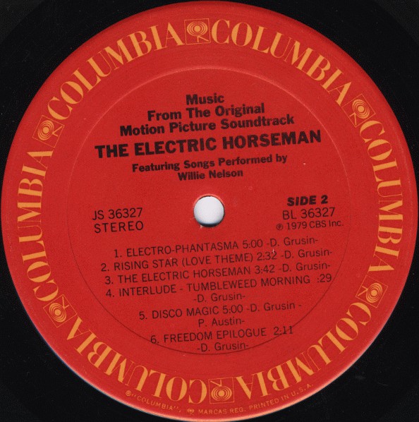 Willie Nelson / Dave Grusin : The Electric Horseman (Music From The Original Motion Picture Soundtrack) (LP,Album)