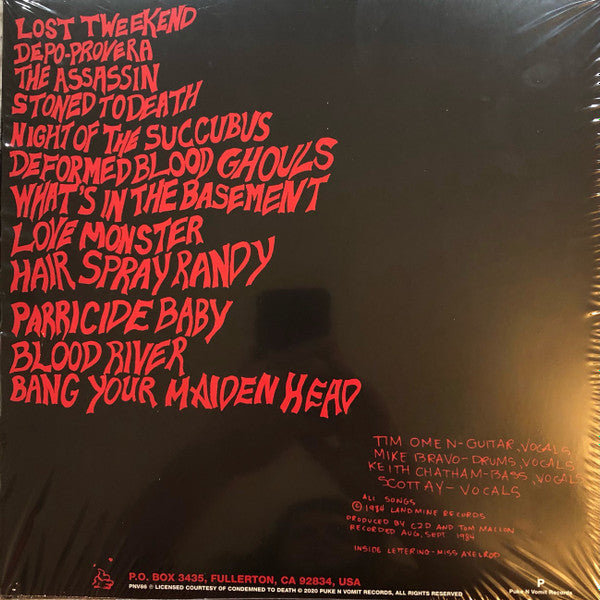 Condemned To Death : Diary Of A Love Monster (LP,45 RPM,Album,Reissue)