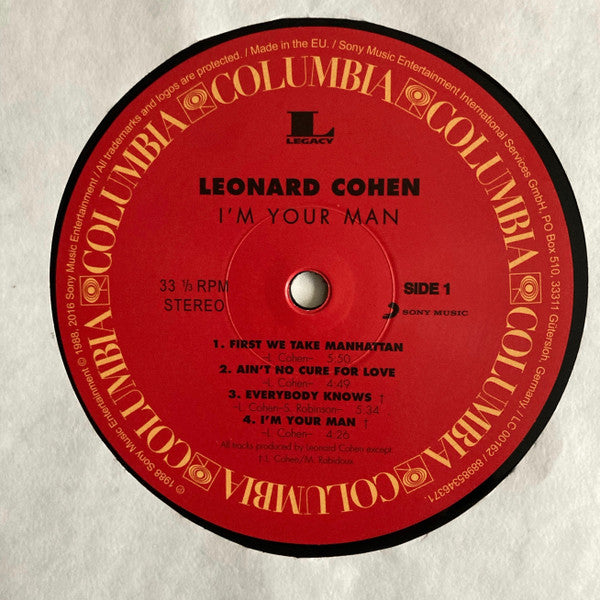 Leonard Cohen : I'm Your Man (LP,Album,Reissue,Remastered)