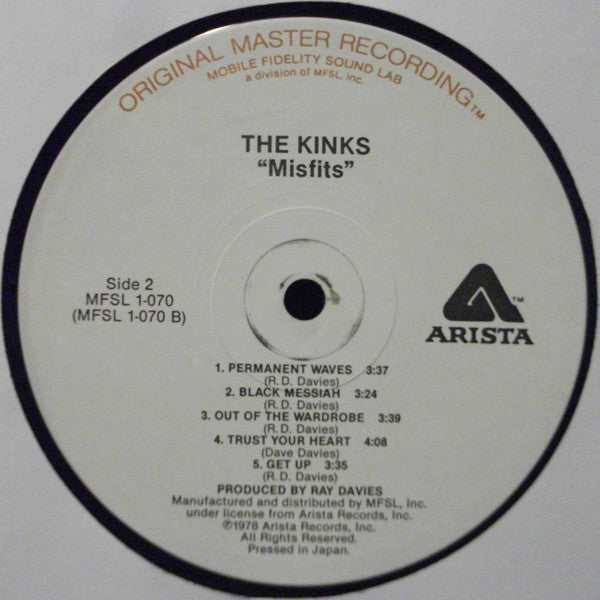 Kinks, The : Misfits (LP,Album,Reissue,Remastered)