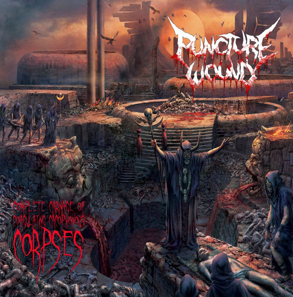Puncture Wound (2) : Complete Carnage Of Coagulationg Cacophonous Corpses (LP,Album,Limited Edition)