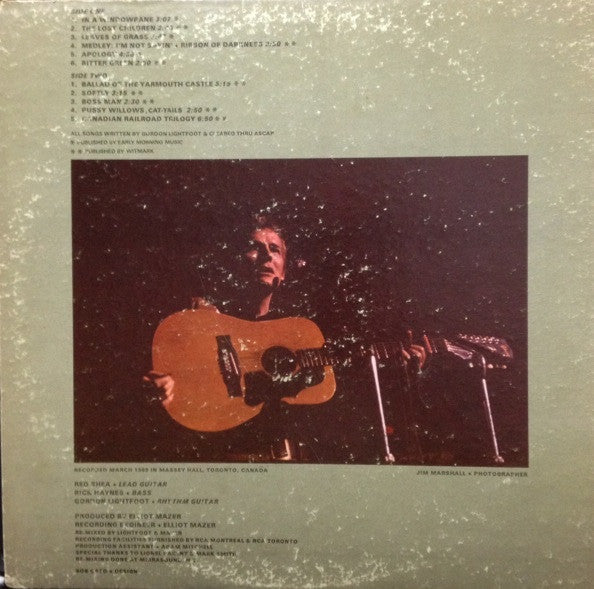 Gordon Lightfoot : Sunday Concert (LP,Album)