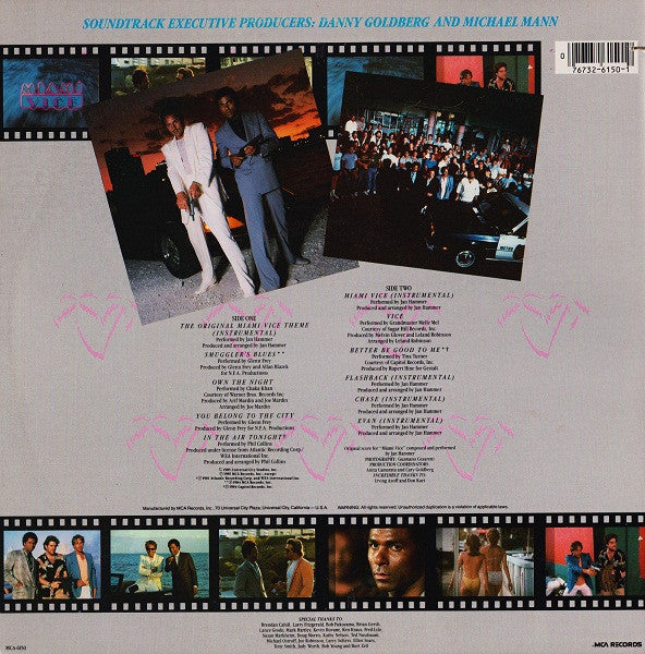 Various : Miami Vice (Music From The Television Series) (LP,Compilation)