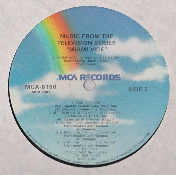 Various : Miami Vice (Music From The Television Series) (LP,Compilation)