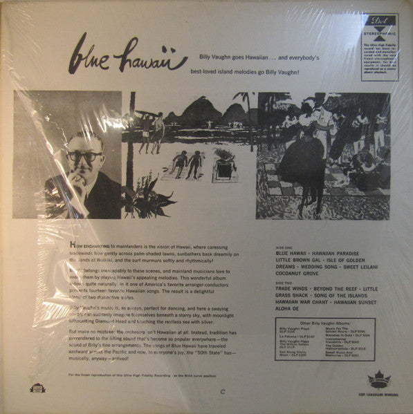 Billy Vaughn And His Orchestra : Blue Hawaii (LP,Album,Stereo)
