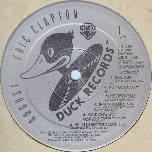 Eric Clapton : August (LP,Album)