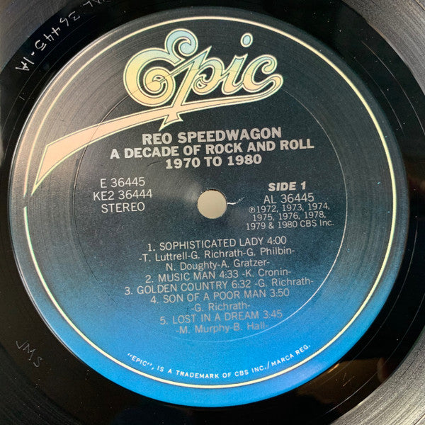 REO Speedwagon : A Decade Of Rock And Roll 1970 To 1980 (LP,Compilation,Stereo)